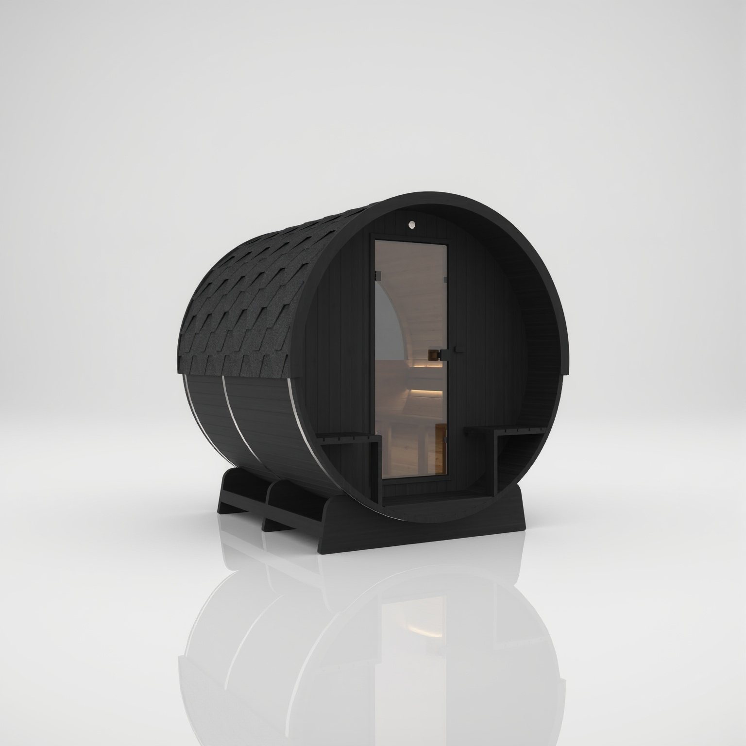 Barrel 210 Nero – Saunaerlebnis zuhause