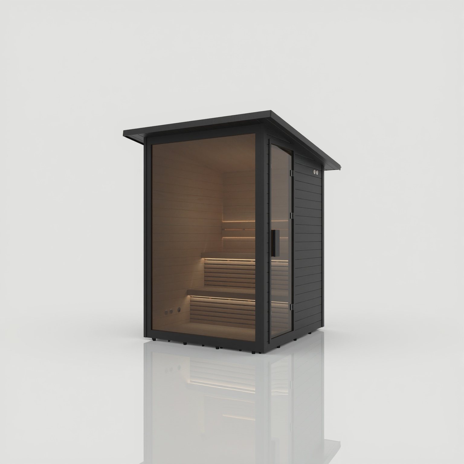 Cabin – Die Gartensauna für vier – nordische Hütte mit vollem Komfort