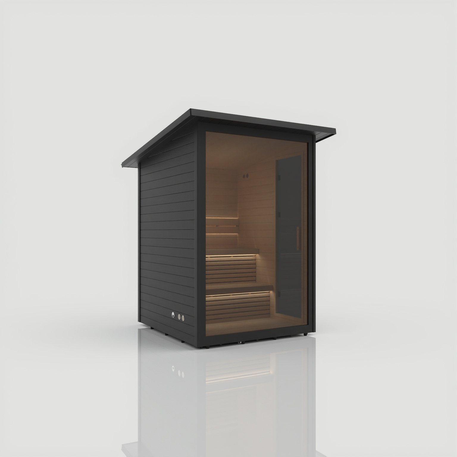 Cabin – Die Gartensauna für vier – nordische Hütte mit vollem Komfort – Ansicht 3