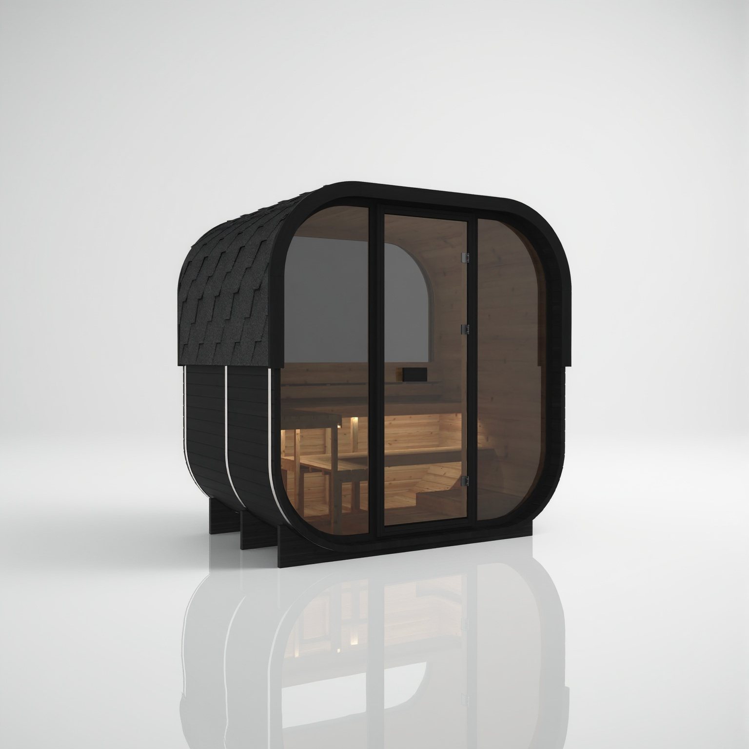 Cube 210 Nero – Saunaerlebnis zuhause