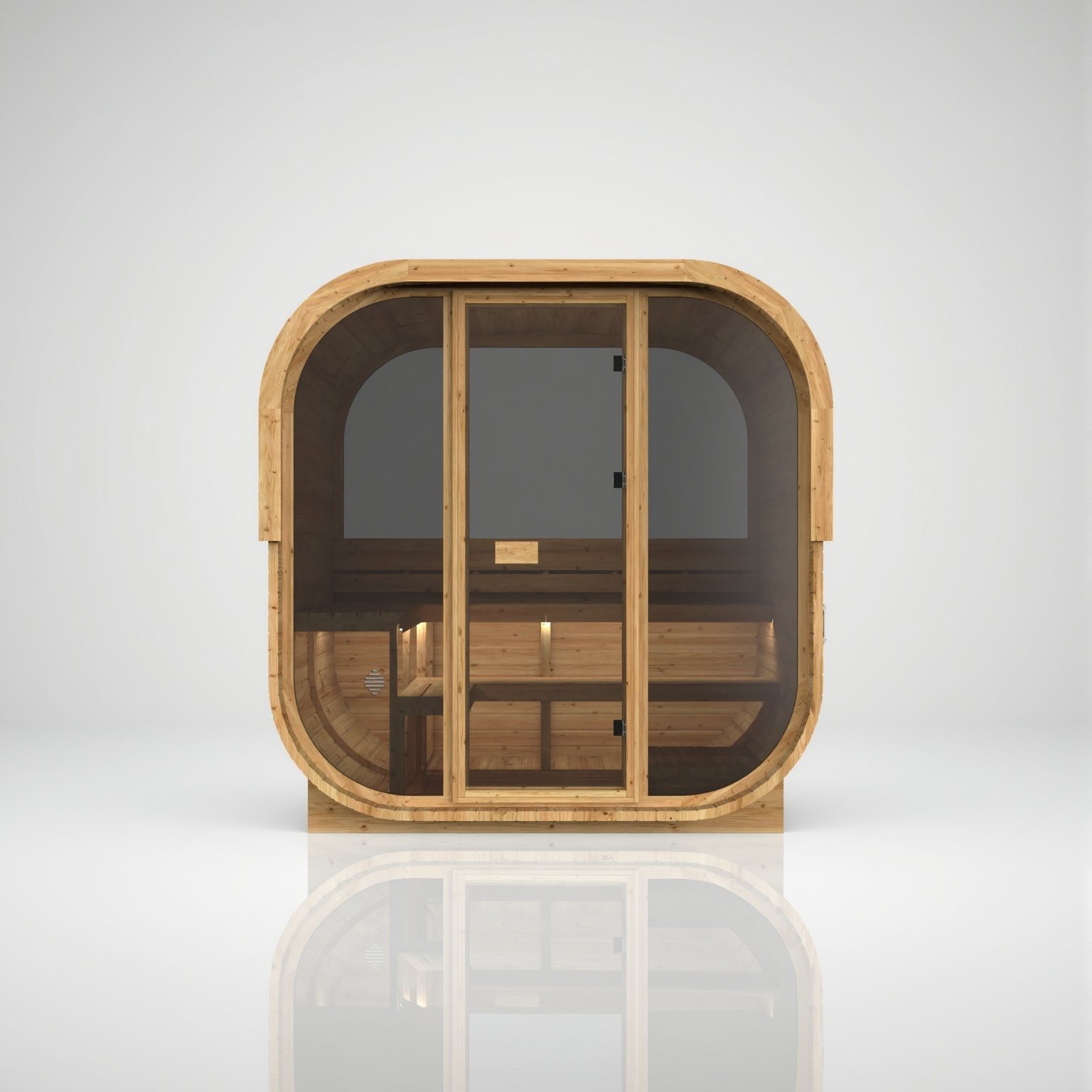 Cube 210 Scandi – Skandinavische Gartensauna für bis zu vier Personen – Ansicht 3