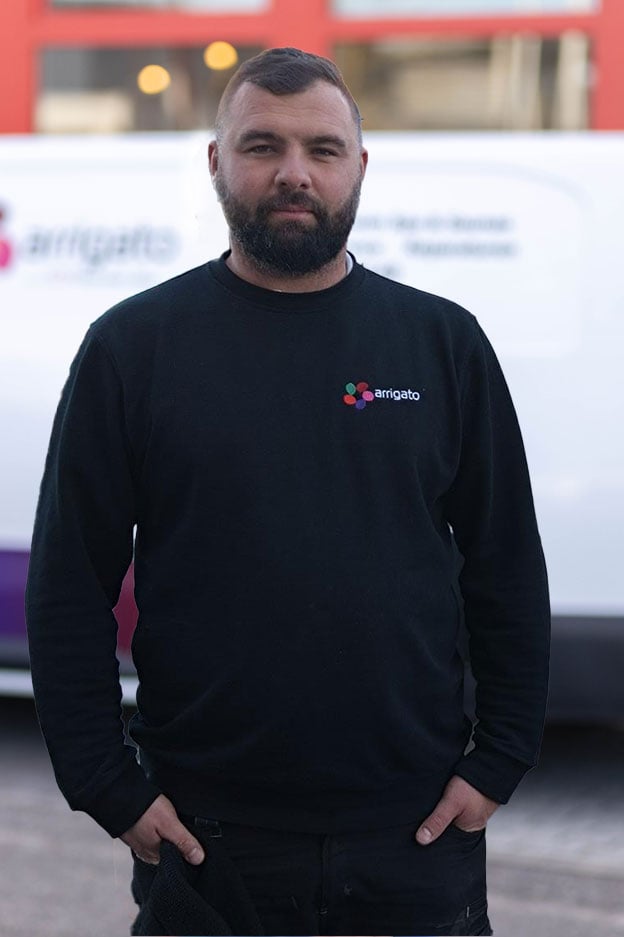 Daniel Borsuk, Servicetechniker bei Arrigato
