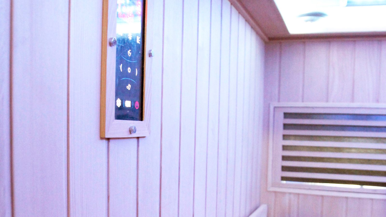 Infrarotkabine Zeder mit Massagesessel 90 – Infrarotkabine aus Zedernholz mit Massagefunktion und Vollspektrumstrahlern – Ansicht 3