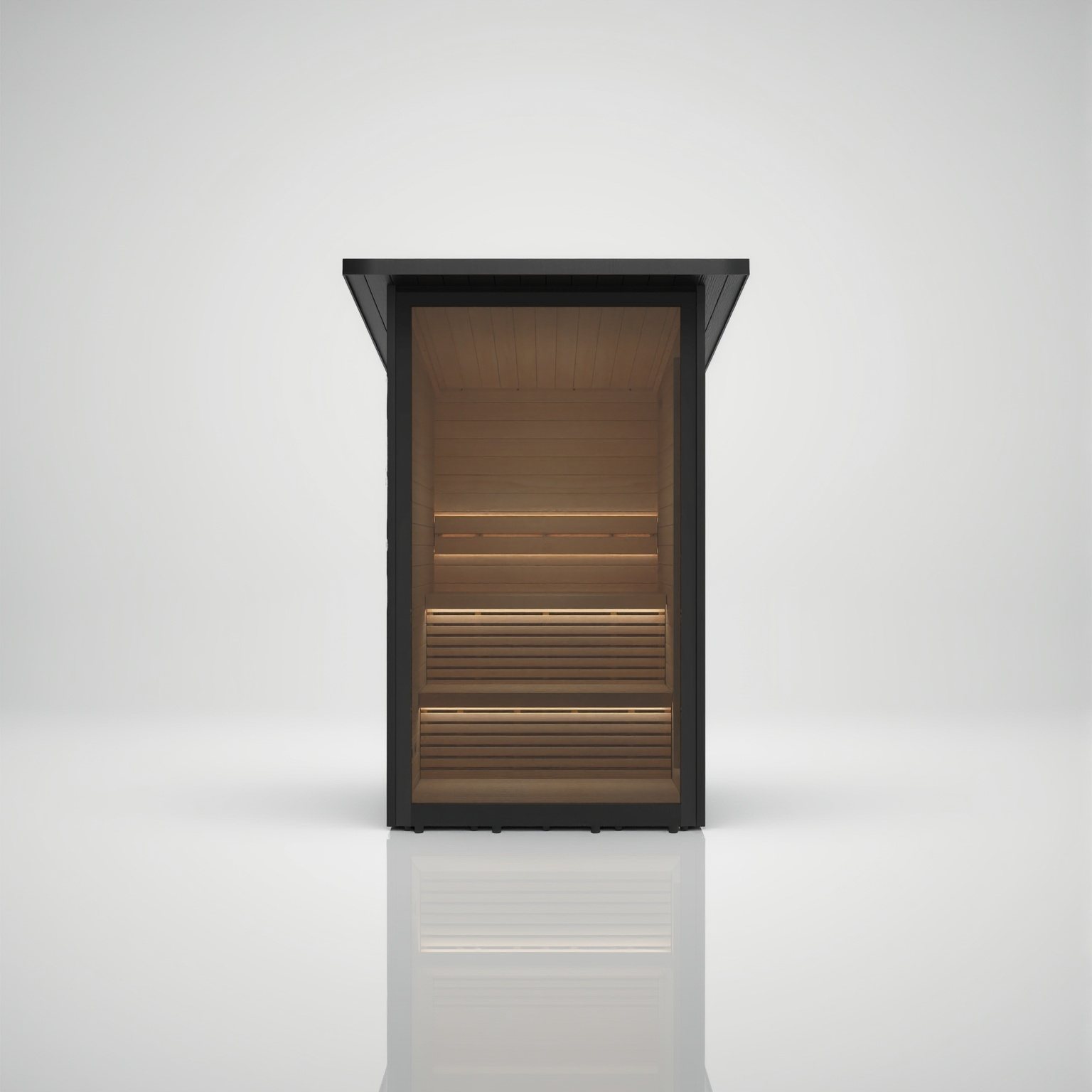 Mini Cabin – Die kleine Gartensauna mit klassischer Hüttenform – Ansicht 4