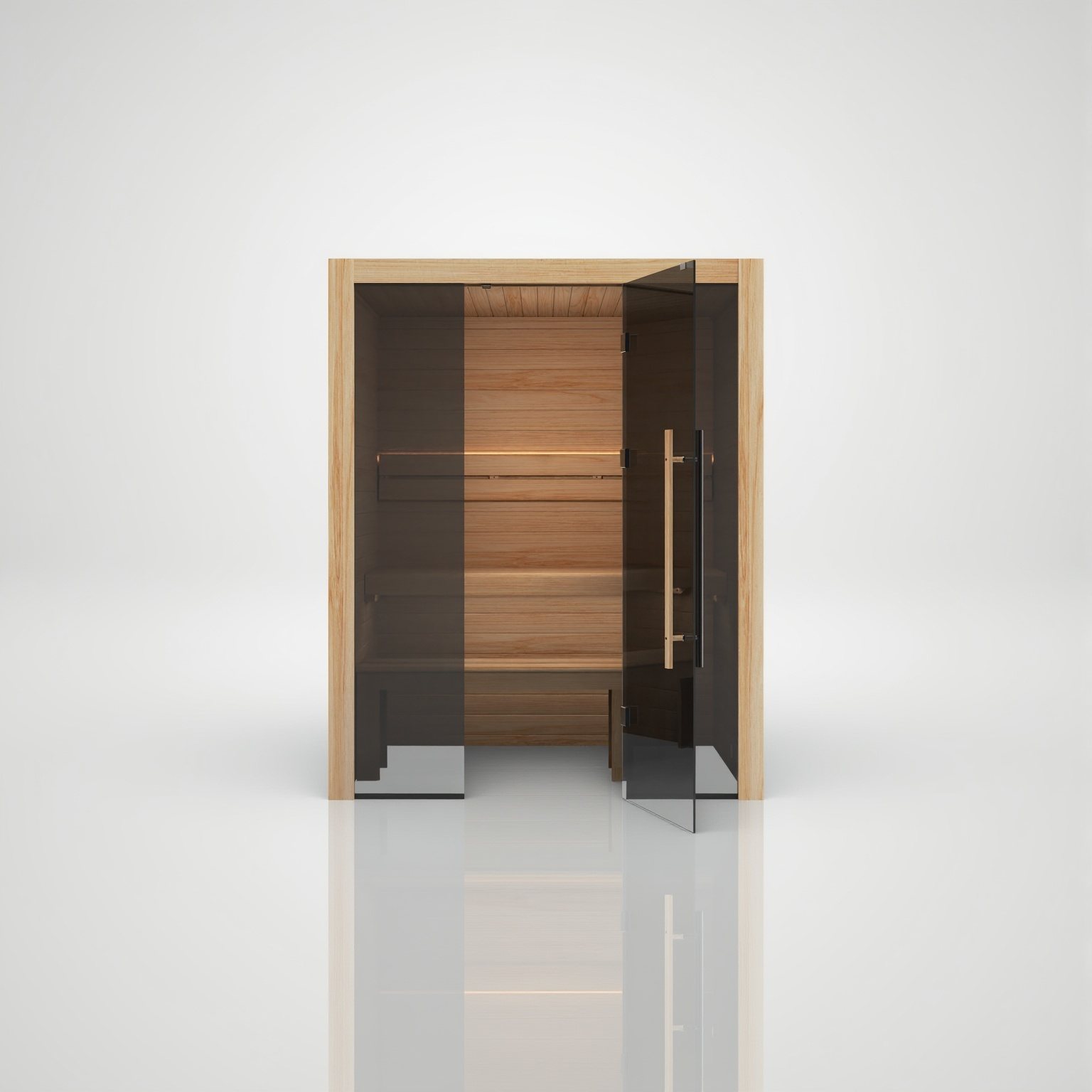 Traditional 160 Scandi – Echte finnische Sauna im hellen skandinavischen Holzkleid – Ansicht 5