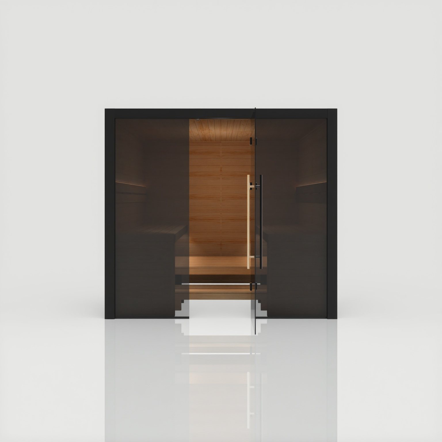 Traditional 220 Nero – Die grosse dunkle Indoor-Sauna für bis zu sechs Personen – Ansicht 4